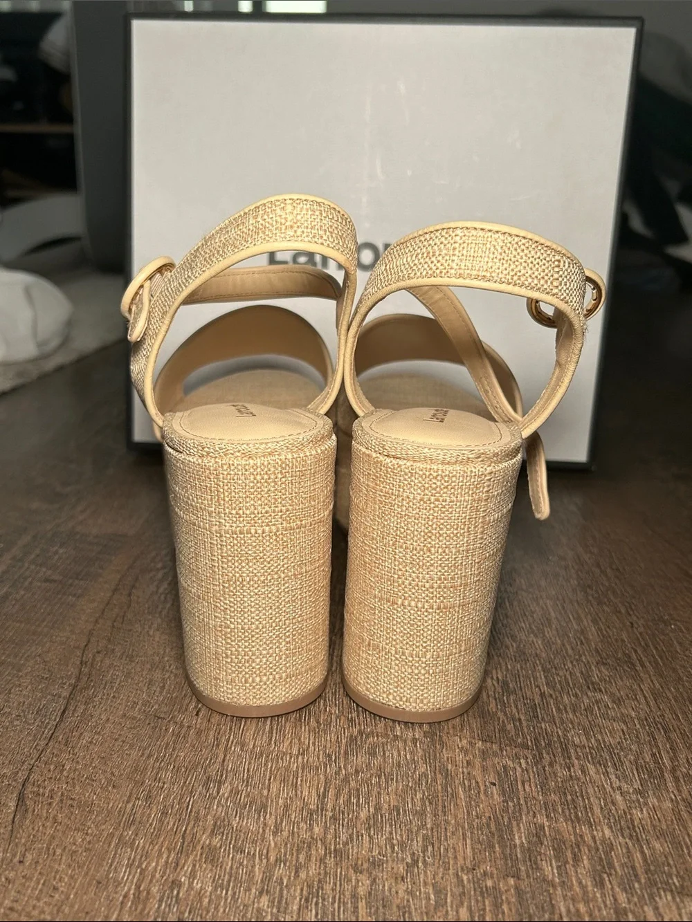 Larroude Misso Platform Strap Sandal